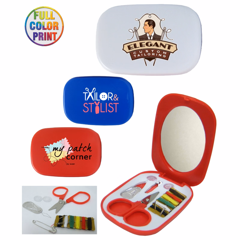 Sewing Kit w/Mirror - Full Color
