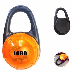 LED Safety Light For Pets Push Button Activation With Carabiner