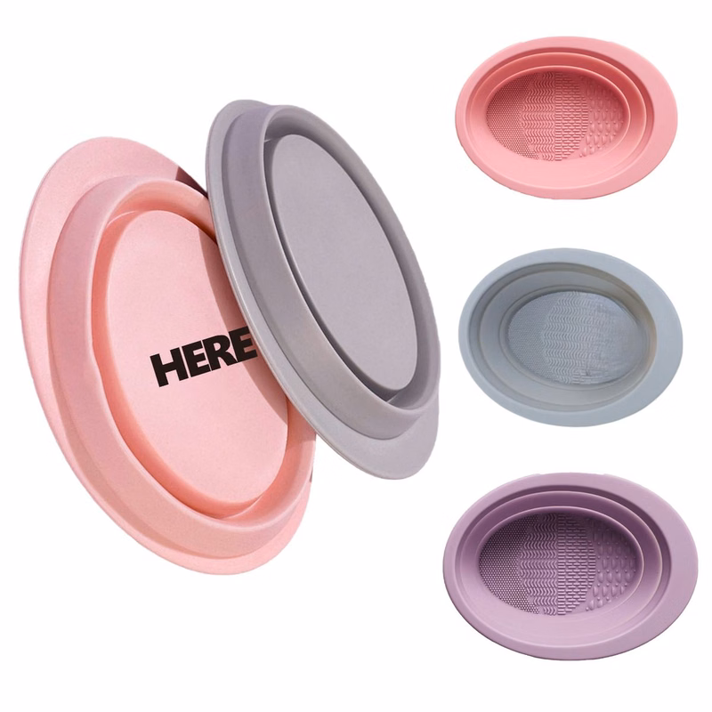 Portable Silicone Makeup Tool Cleaning Bowl