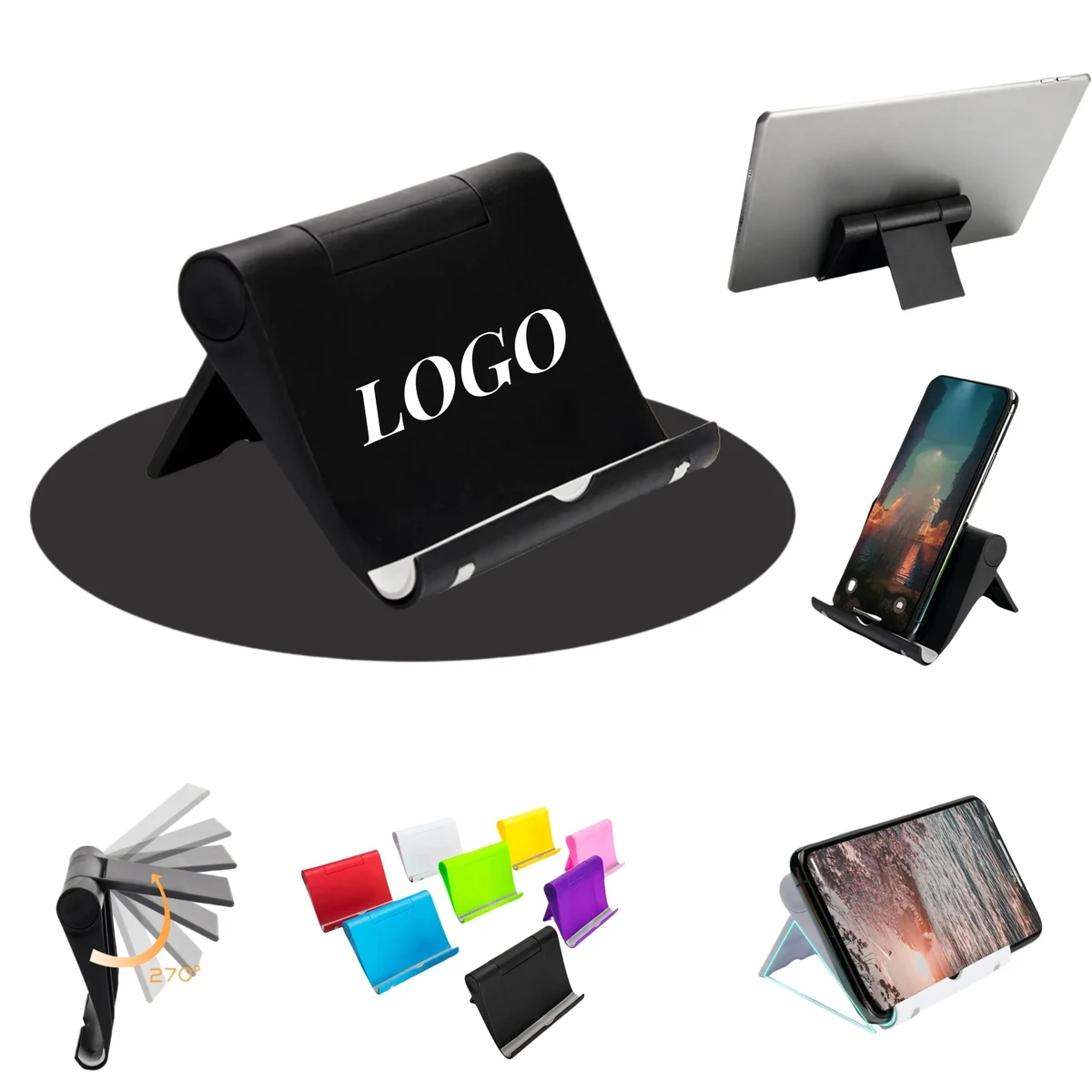 Foldable Cell Phone Holder Adjustable Smartphone Organizer 1
