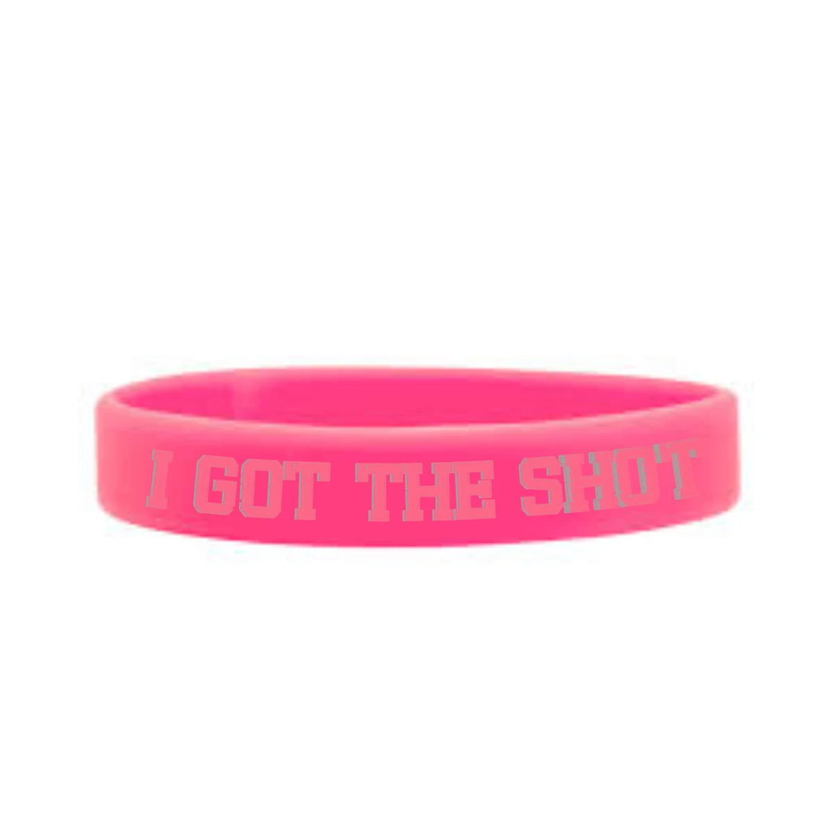 I GOT THE SHOT Vaccinated Debossed Wristbands 1