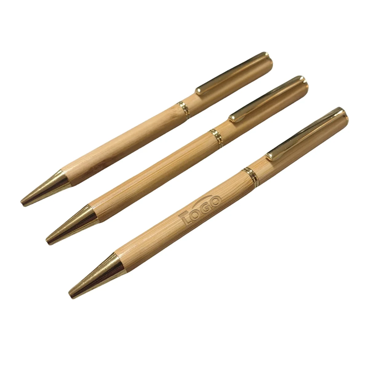 Natural Bamboo Twist Ballpoint Pen 1