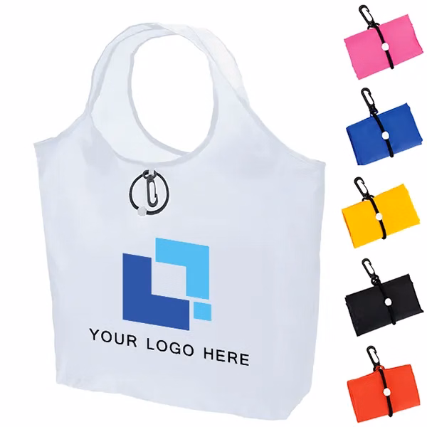 Rpet Foldable Shopping Bag With Carabiner