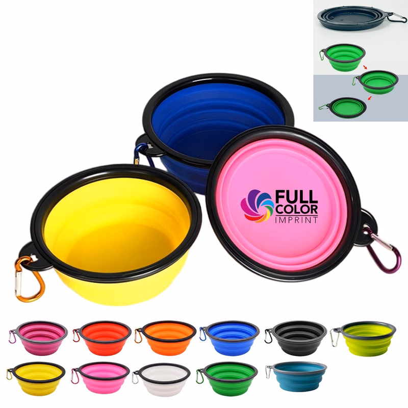 Portable Foldable Plastic Pet Bowl MOQ50