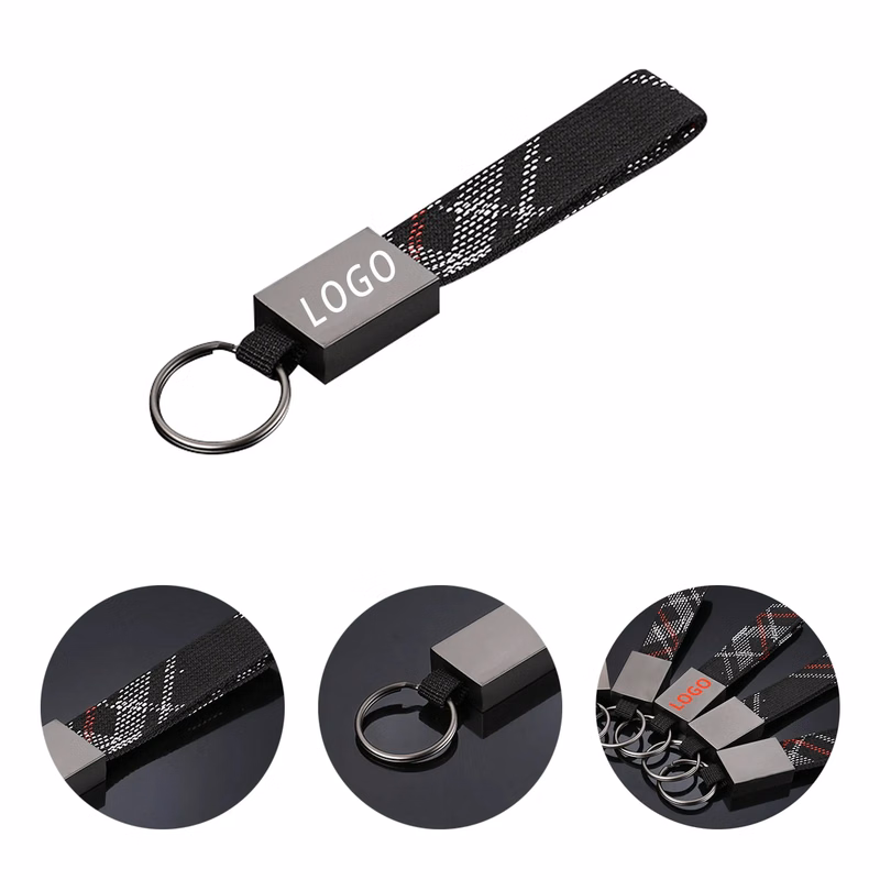 Leather Keychain With Logo For Carrying