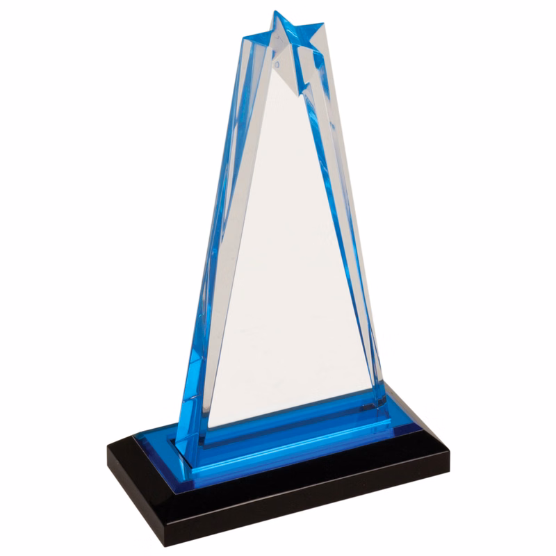 8" Blue Star Impress Acrylic Award
