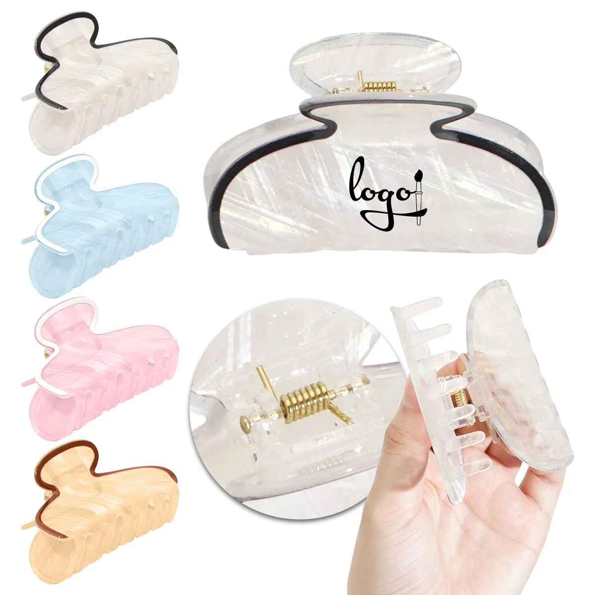 Non-Slip Square Hair Claw Clip For Women Girls 1