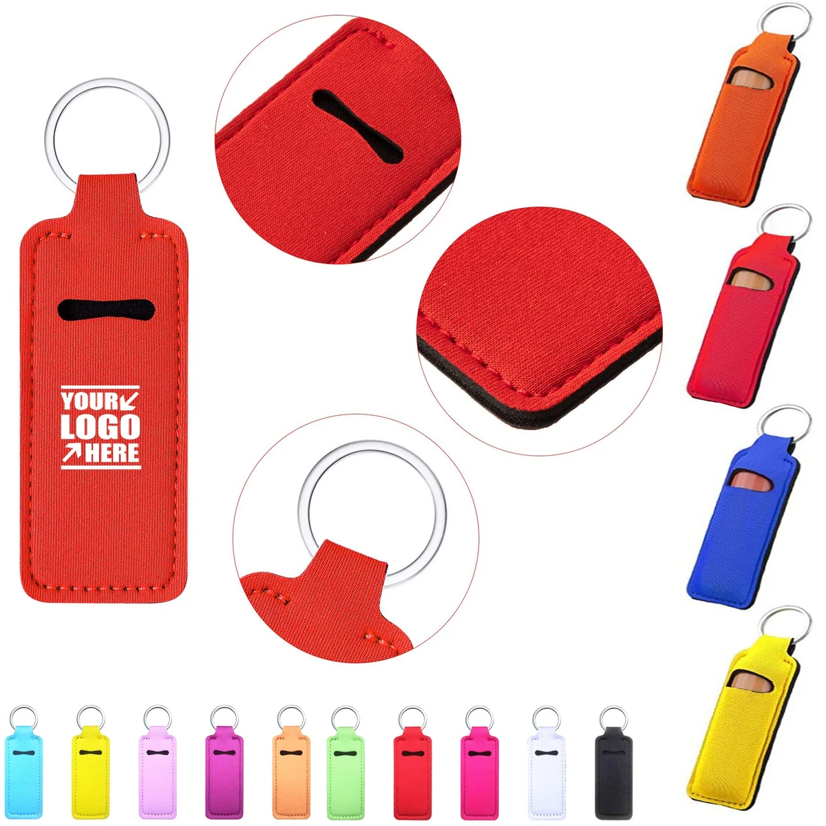 Portable Lipstick Sleeve Key Chain 1