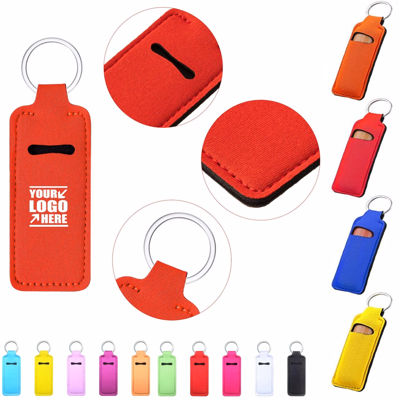 Portable Lipstick Sleeve Key Chain