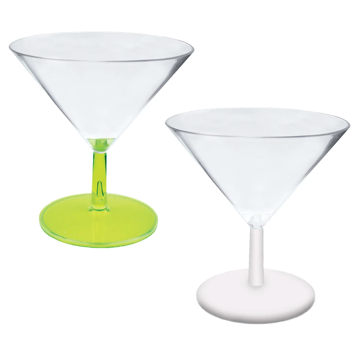 3oz Plastic Mini Stemmed Martini Glass CLOSE OUT 1