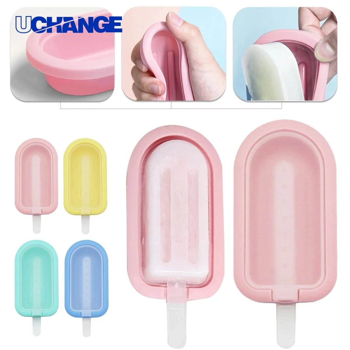 Silicone Popsicle Mold Tray for Ice Cream 1