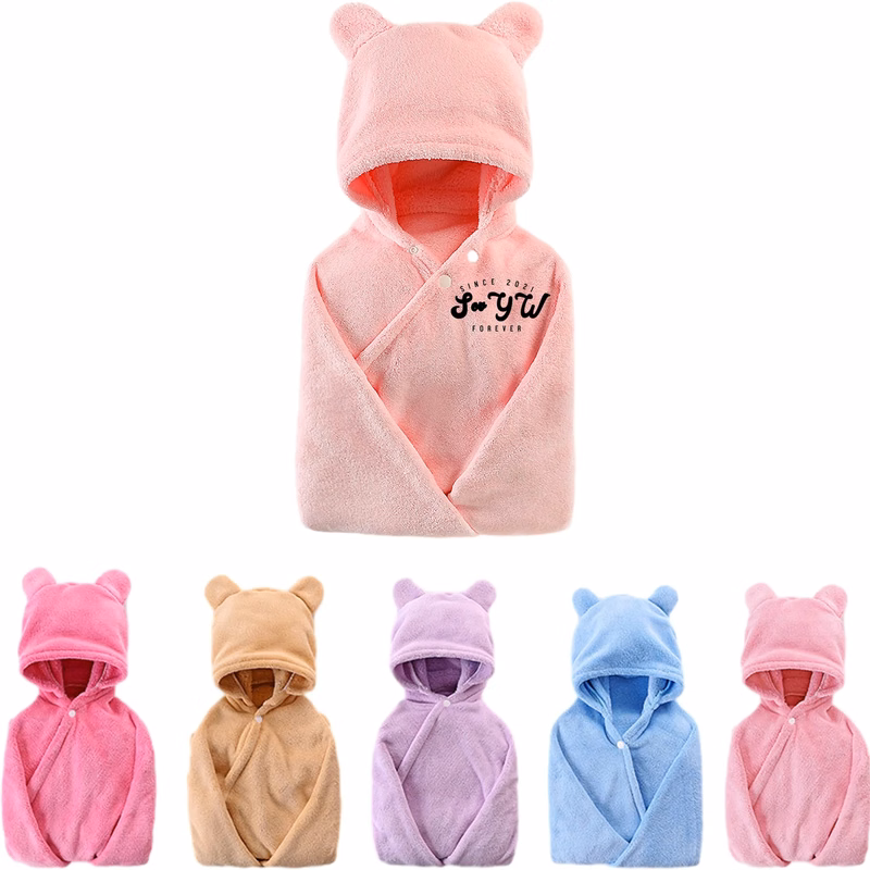 Hooded baby bath towel with a soft fit MOQ 100