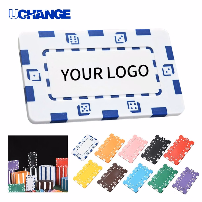 Rectangular Poker Chip 1.77 x 2.95 Inch Game Chip