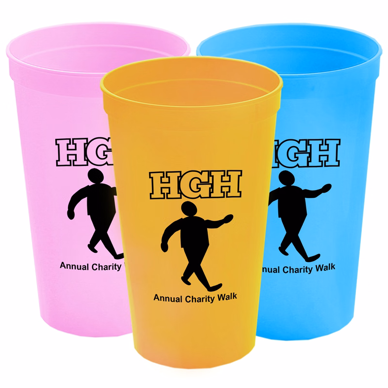 Stackable Polypropylene Stadium Cup, 22 oz.