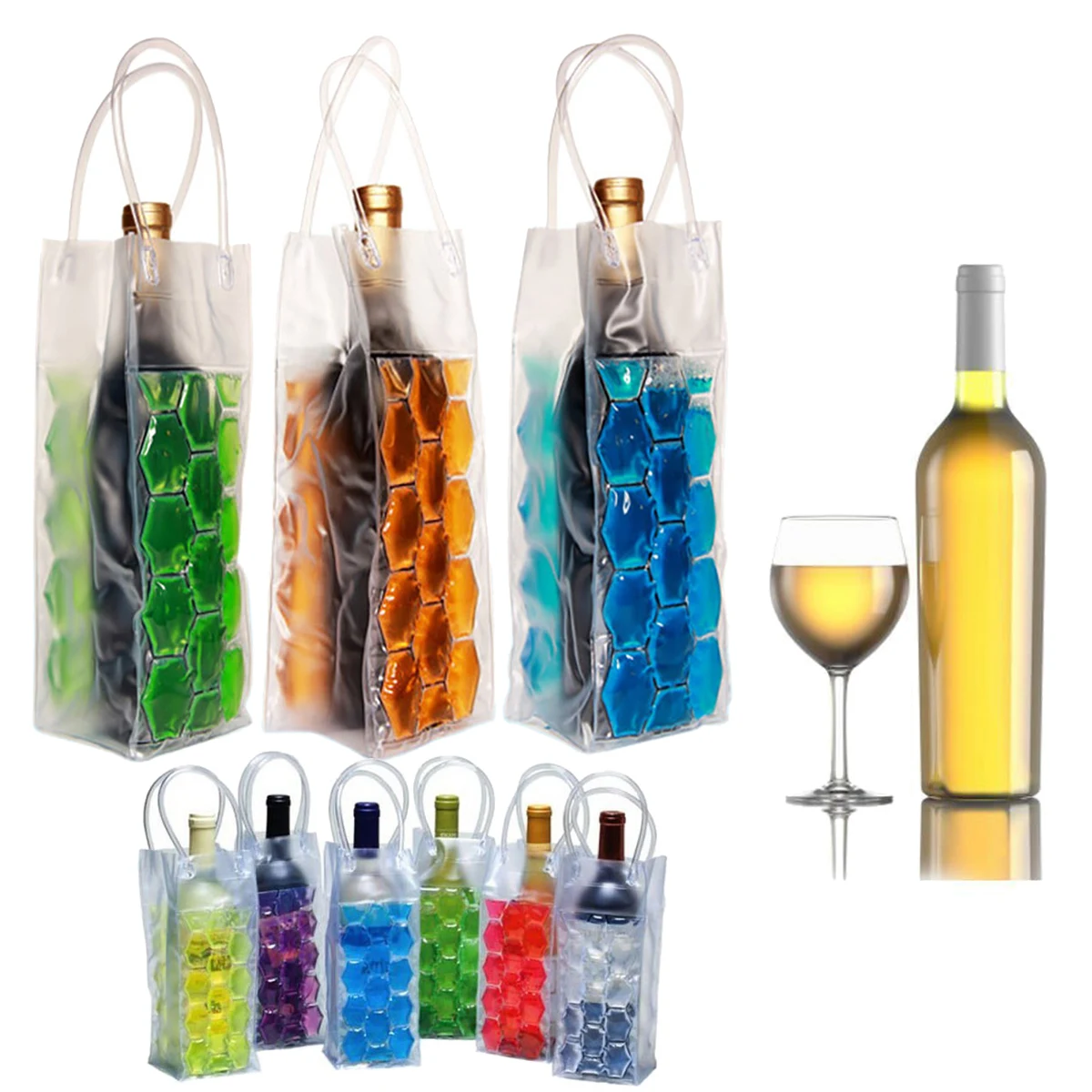 Gel Wine Bottle Chill Cooler Ice Bag 1