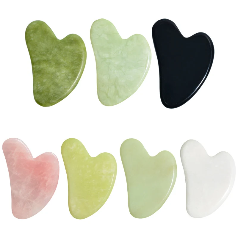 Natural Jade Stone Gua Sha Facial Tool 1