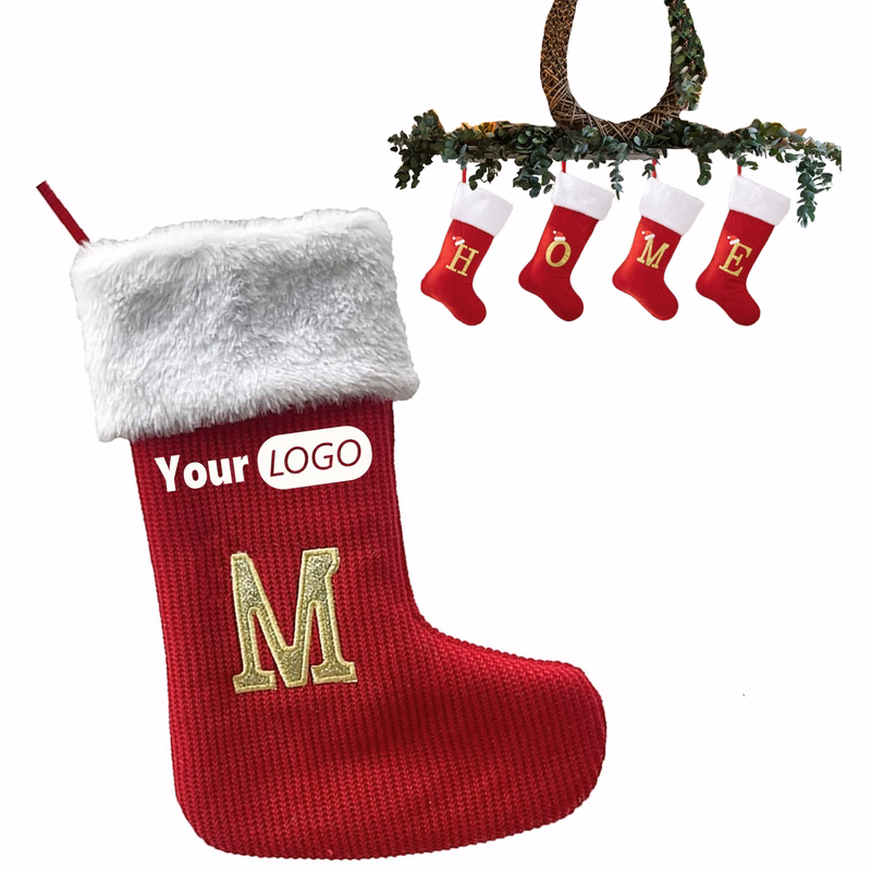 Christmas Stockings Monogrammed with Letters