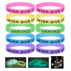 Glow-in-the-dark silicone bracelet