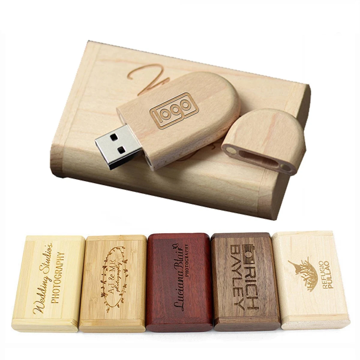 4 GB Wooden Usb Flash Drive 1