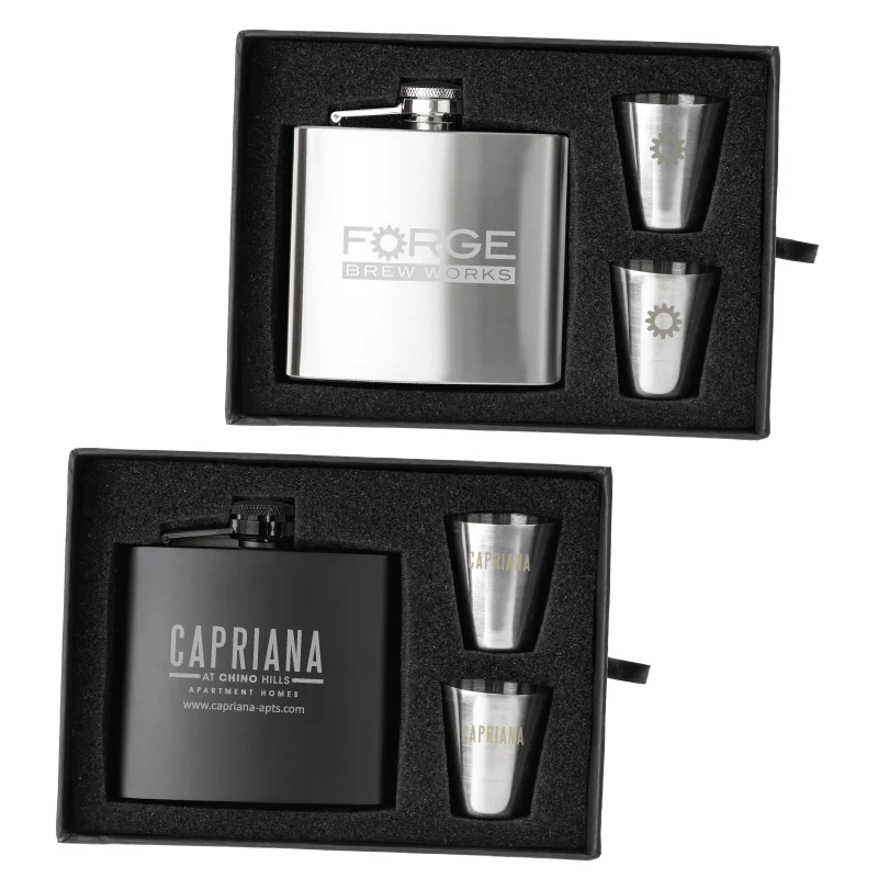 The Duncan Flask and Shot Glass Gift Set 1