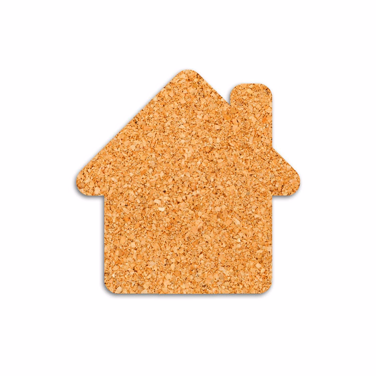 1/8" Cork Coaster - House Shape
