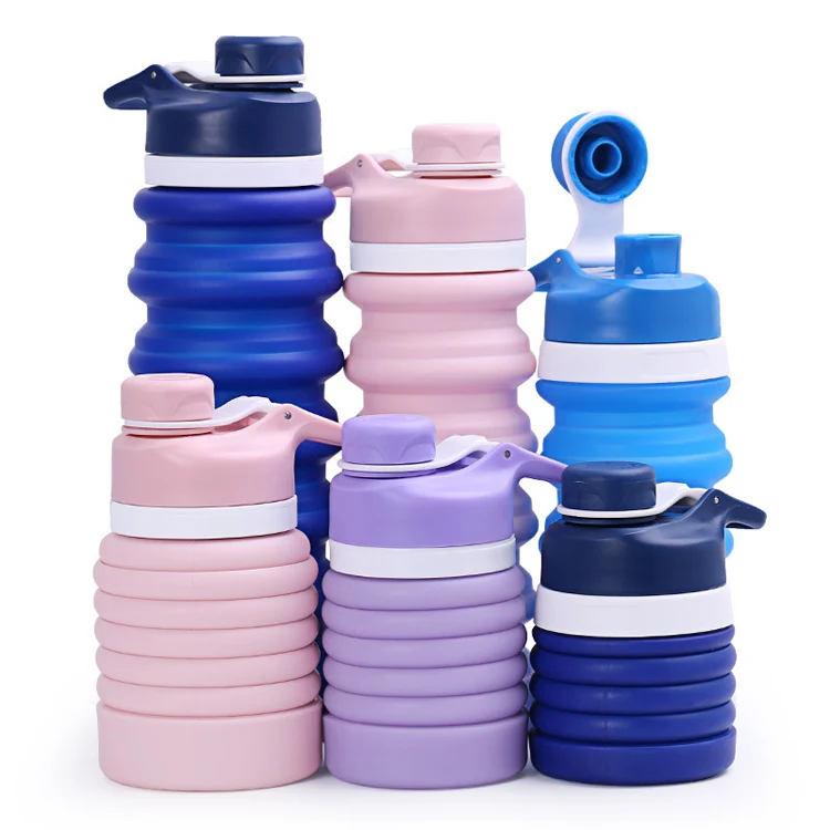 Stretch Folding Bottle With Carabiner 1