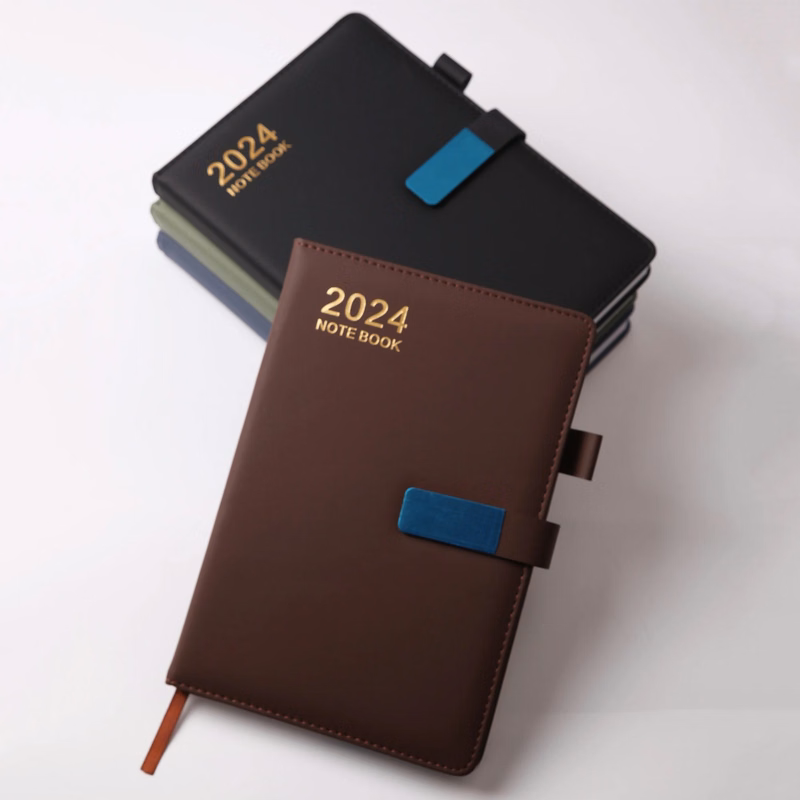 2024 Leather 24 Month Planner Notebook