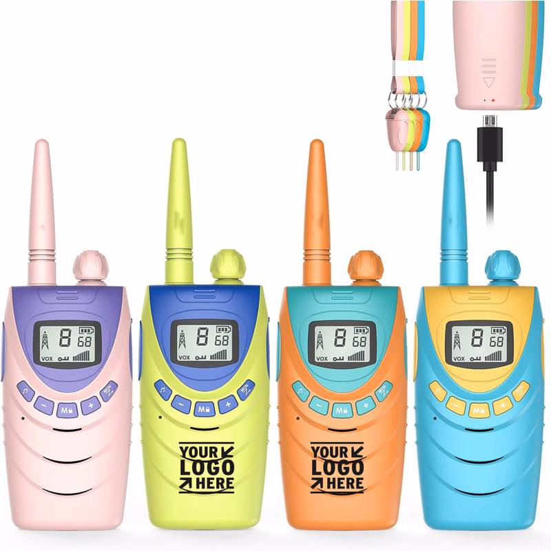 4 Pack Kid Girls Outdoor Camping Games Rechargeable Walkie Talkies With -