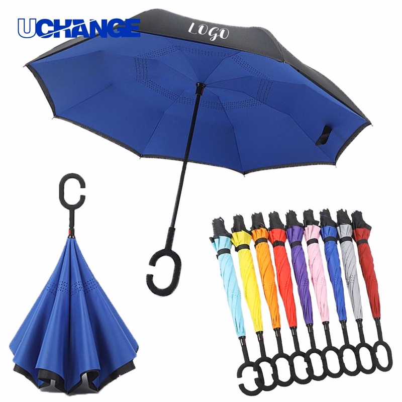 C Handle Inverted Folding Umbrella