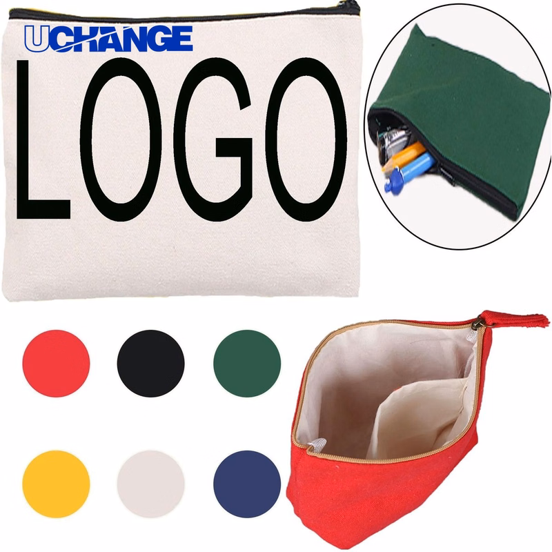 Canvas Cosmetic Pouch Pencil Case