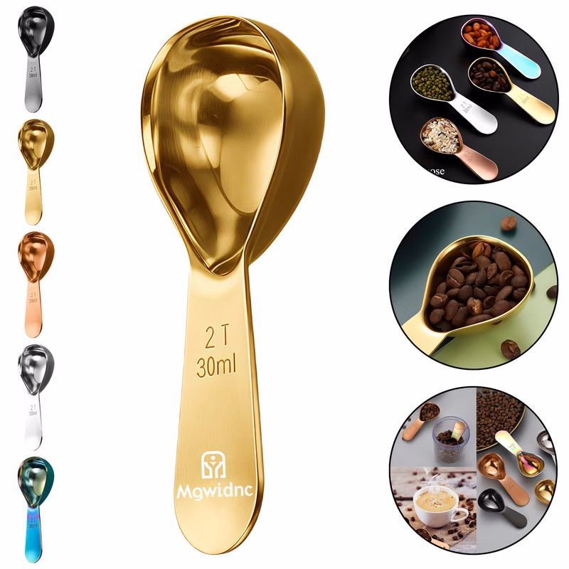 30ml Stainless Steel Coffee Scoop with Measurement Marks