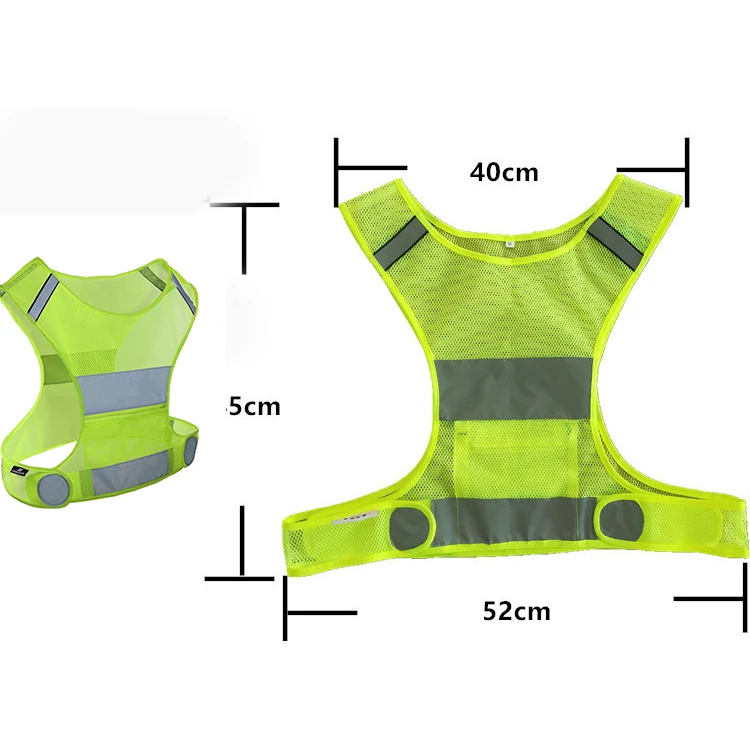 Reflective Running Vest With Pocket 1