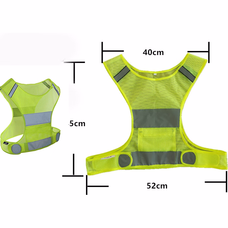 Reflective Running Vest With Pocket