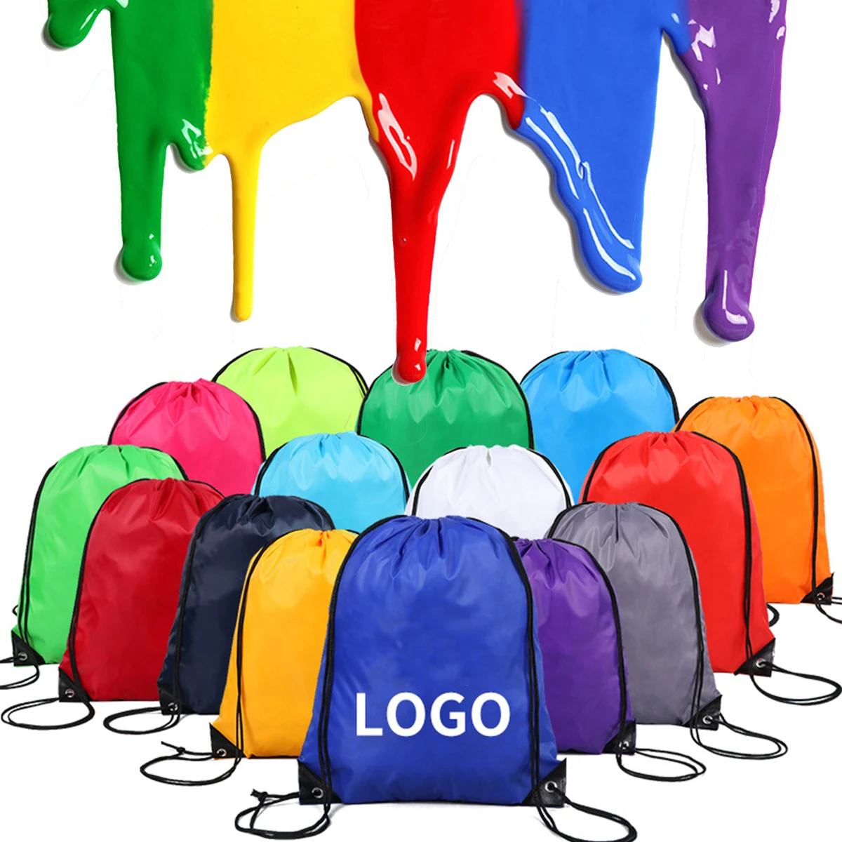 Waterproof Gym Bag Drawstring Backpack 1