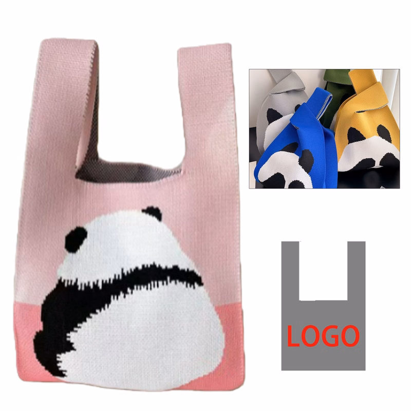 Customized Knitted Jacquard Tote Bag