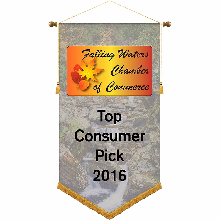 26" x 48" Podium Banner, V Cut/ with Fringe
