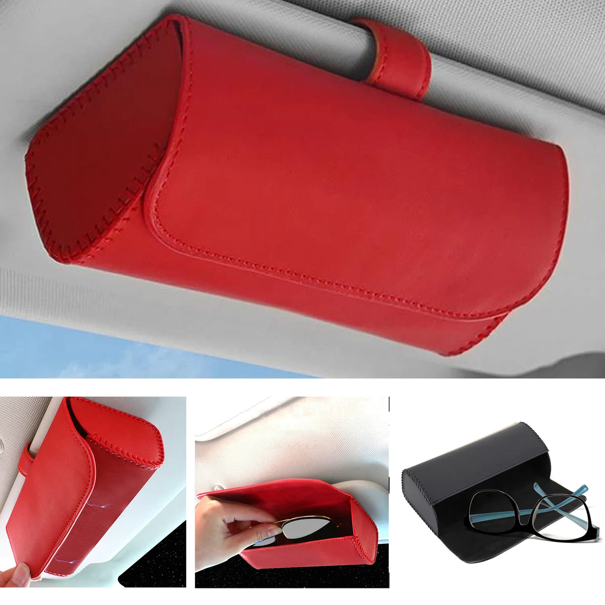 Sunglasses Holder for Car Sun Visor 1