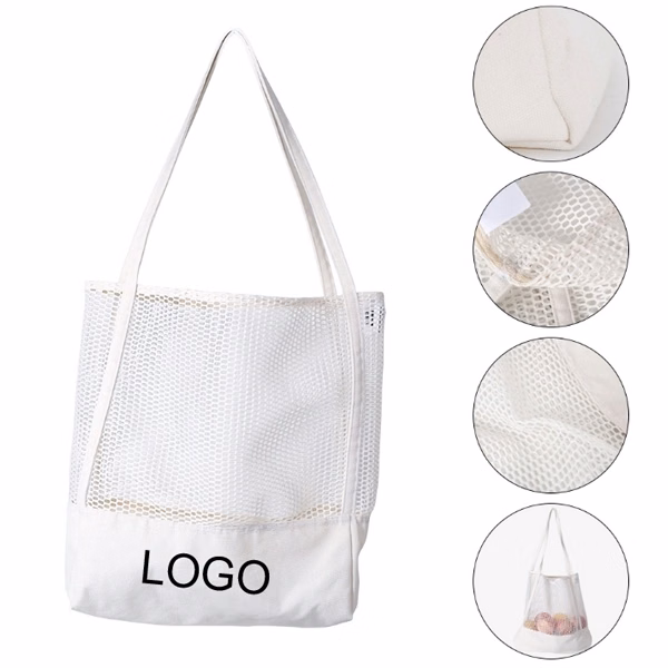 Reusable Canvas Large Capacity Beach Bag