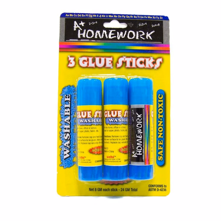 Washable Glue Sticks - 3 Pack