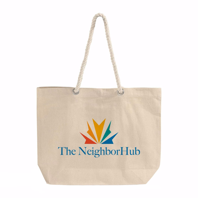 Bayshore Rope Handle Beach Tote Bag