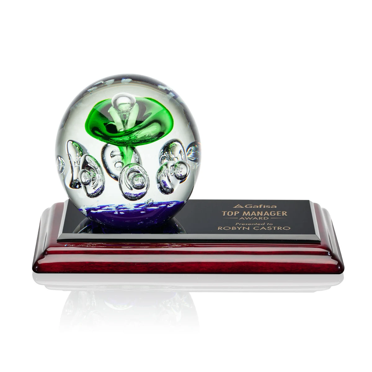 Aquarius Award on Rosewood Base 1