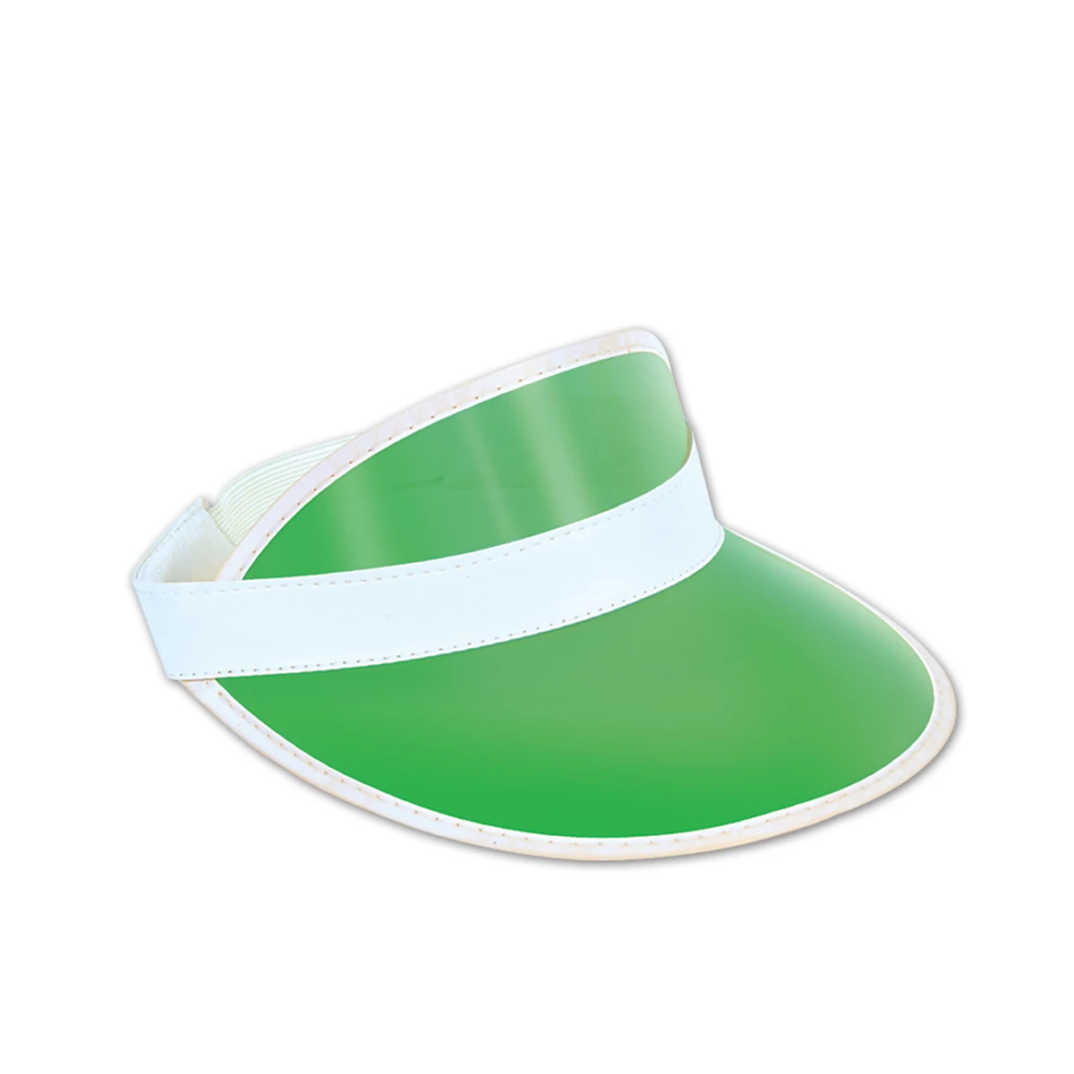 Clear Green Plastic Dealer's Visor 1