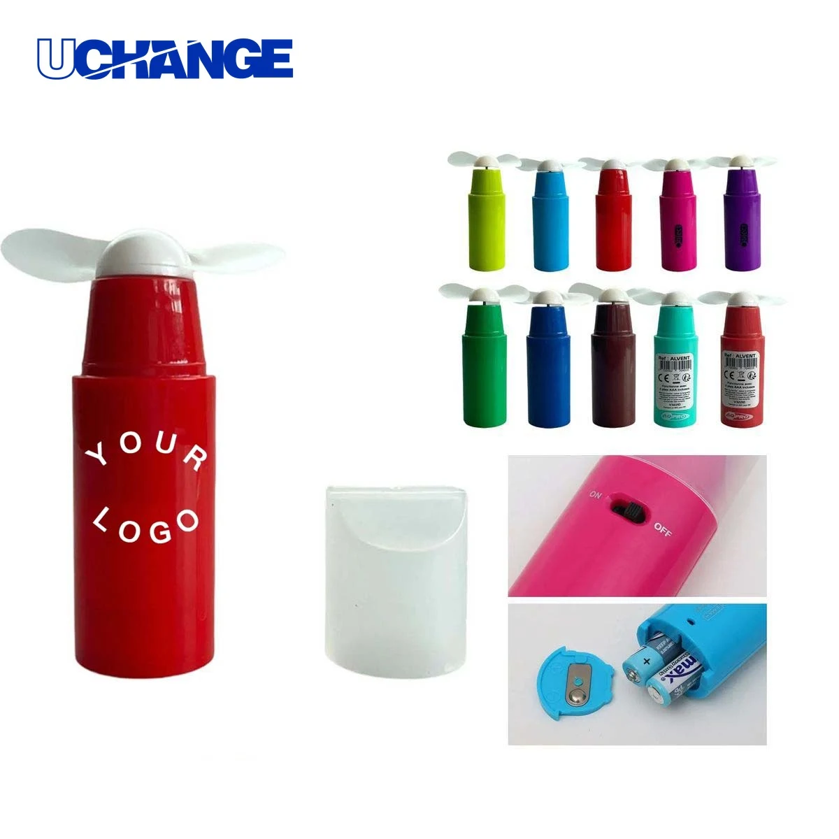 Mini Lipstick Shaped Portable Fan Tool with Quiet Airflow for Travel 1