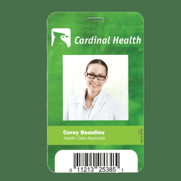 3 5/8" X 5 1/2" Plastic Identification Badge 1