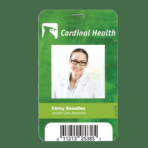 3 5/8" X 5 1/2" Plastic Identification Badge