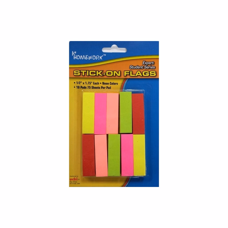 Stick-On Flags - 750 Flags Neon Colors