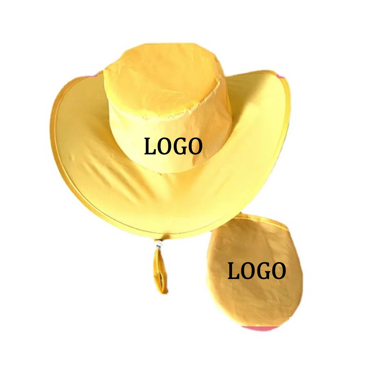 Foldable Nylon Cowboy Hat With Pouch 1