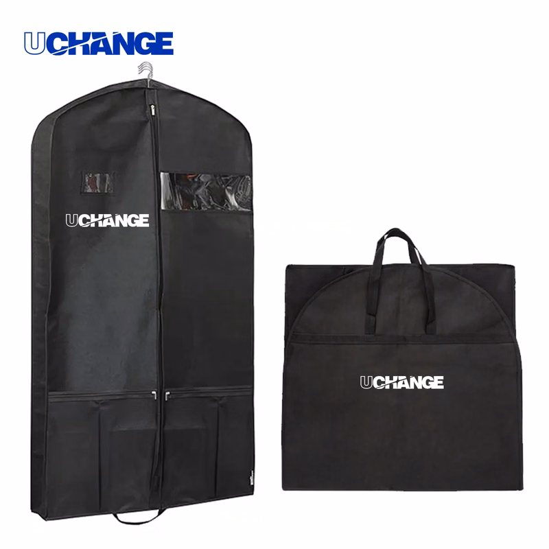 Water Resistant Hanging Garment Bag With Shoe Pockets
