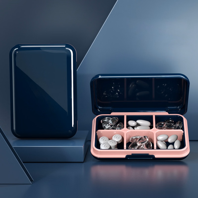 Travel Pill Organizer Medication Case