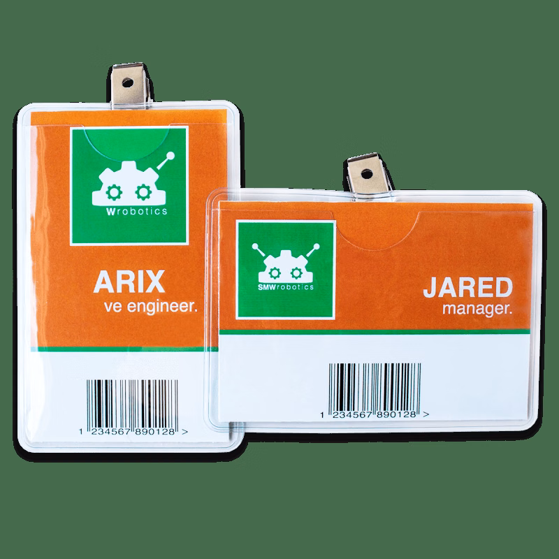 Badge Holder With Bulldog Clip